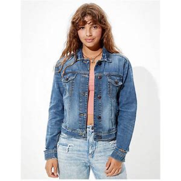 American eagle classic denim jacket Clearance